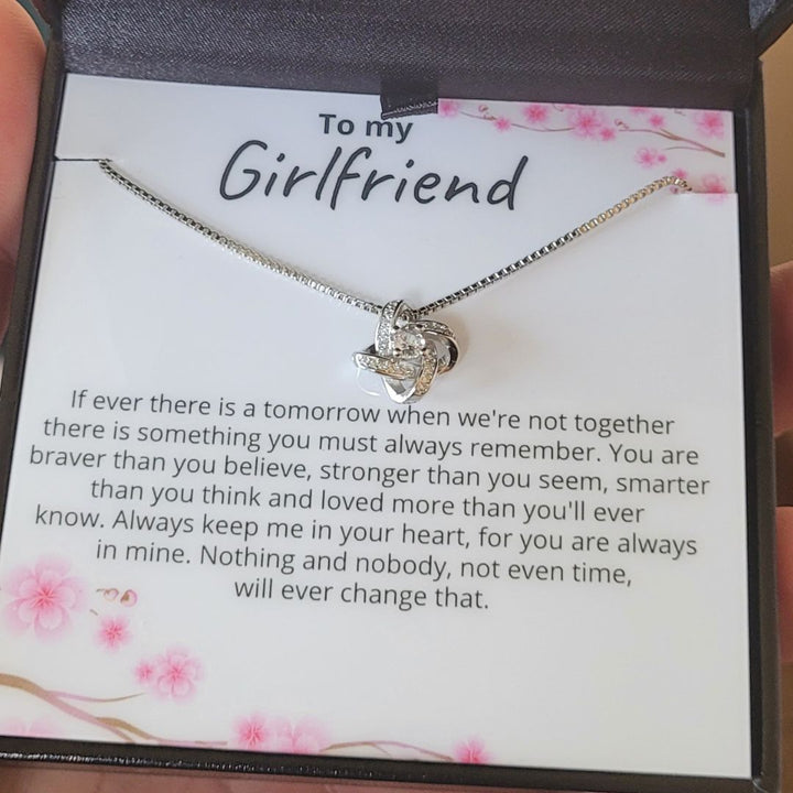 To My Girlfriend - Nothing and nobody - Loveknot Necklace