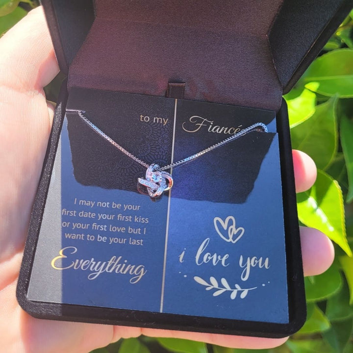 To My Fiancée - Your Last Everything - Love Knot Necklace