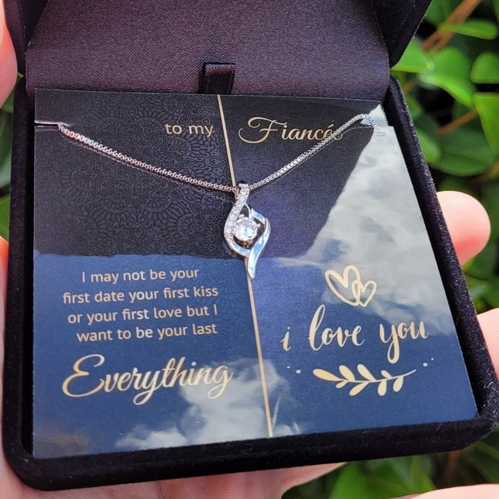 To My Girlfriend, Wife, Fiancée or Soulmate - Your Last Everything Teardrop Necklace