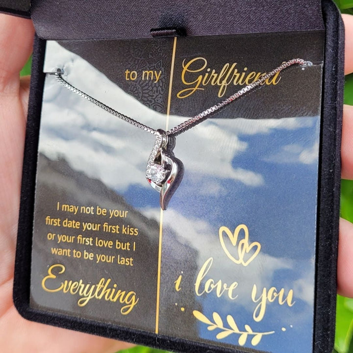 To My Girlfriend, Wife, Fiancée or Soulmate - Your Last Everything Teardrop Necklace