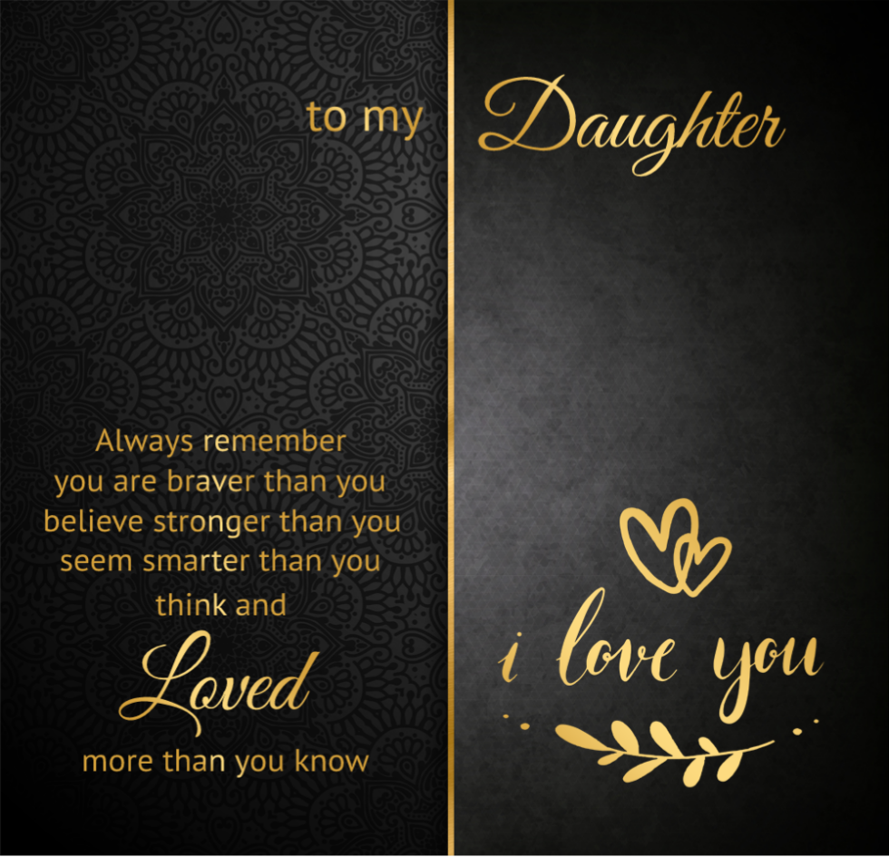 To My Daughter - Always Remember - Heart Necklace